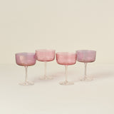 Gems Champagne/Cocktail, Pink Set/4