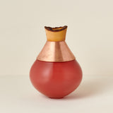 India 2 Small Stacking Vessel, Opal Red Copper