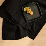 HG Heritage  Linen Napkin, Black