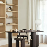 Roller Max Stool, Mahogany Dark Brown