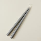 14" Tapered Candles, Set/2, Grey