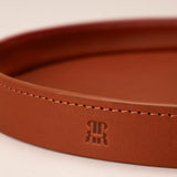 Leather Trinket Tray, Whisky Tan