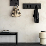 FLOOR MODEL | Utilitile Wall Hanger, Oak Black, 6 Hangers
