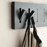 FLOOR MODEL | Utilitile Wall Hanger, Oak Black, 6 Hangers