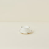 À Table Coffee Cup w/ Saucer, Black Line