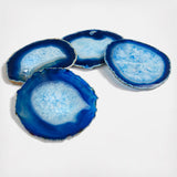 Azure Pedra Agate Coasters, Set of 4