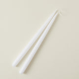 14" Tapered Candles, Set/2, White