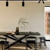 Mikado Rectangular Dining Table, Black Oak