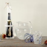 Shatterproof Spiral Glass, White