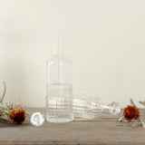 Vertical Lines Shatterproof Lidded Bottle