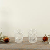 Shatterproof Spiral Glass, White