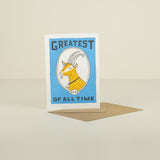 Greatest of All Time Letterpress Card