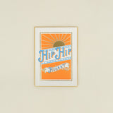 Hip Hip Hooray Letterpress Card