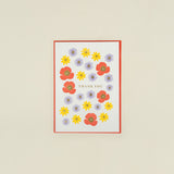 Country Meadow Thank You Lettepress Card