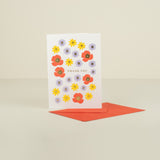 Country Meadow Thank You Lettepress Card