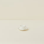 A Table Black Line Espresso Cup and Saucer