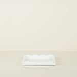 Small White Lacquered Scallop Tray