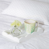 Small White Lacquered Scallop Tray