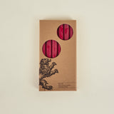 Set of 6 Solid Dinner Candles, Guardsman's Red