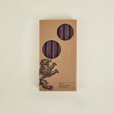 Set of 6 Solid Dinner Candles, Jet Black