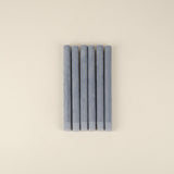 Set of 6 Solid Dinner Candles, Pompadour