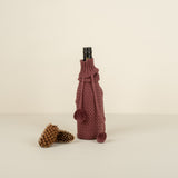 Criss Cross Wine Sleeve,  Rosewood
