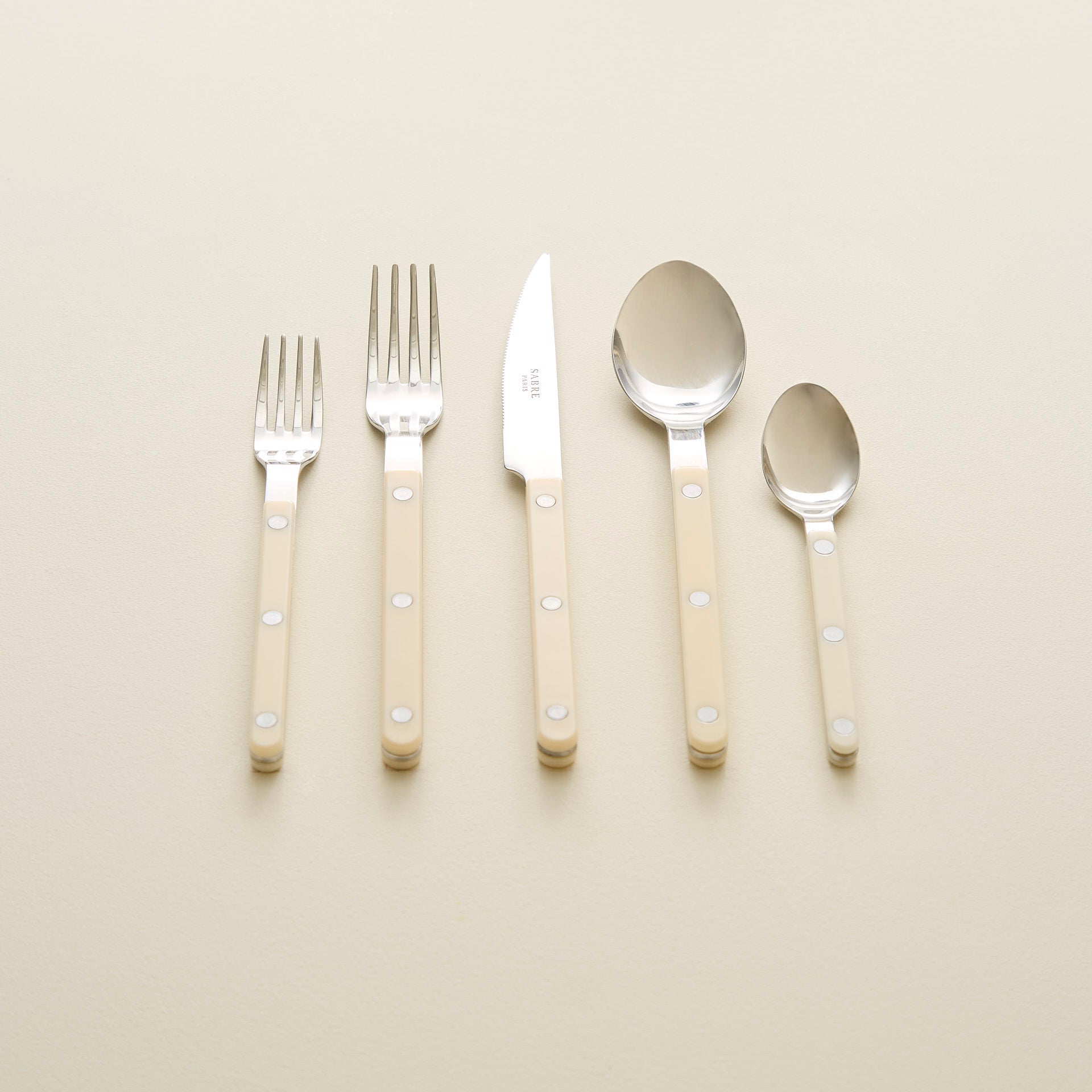 Bistrot 5-Piece Place Setting, Ivory