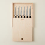 Black Handle Steak Knives Set of 6 1