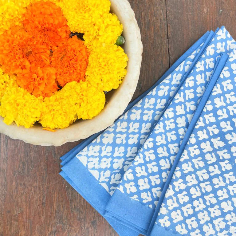 Blue Napkins Set/4