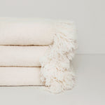 Boucle Alpaca Throw, Ivory