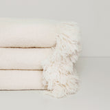 Boucle Alpaca Throw, Ivory