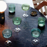 Gems Champagne/Cocktail, Jade Set/4