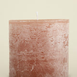 Large Belgian Pillar Candle, Nude