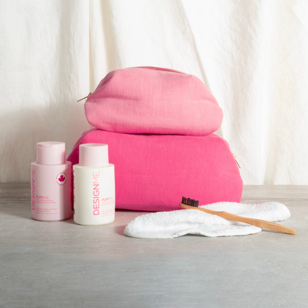 Designers Guild medium toiletry bags cerise