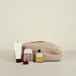 Designers Guild Brera Lino Toiletry Bag Large Pebble Lifestyle