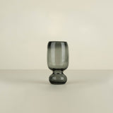 Tall Glass Rockpool Vase, Clear Black