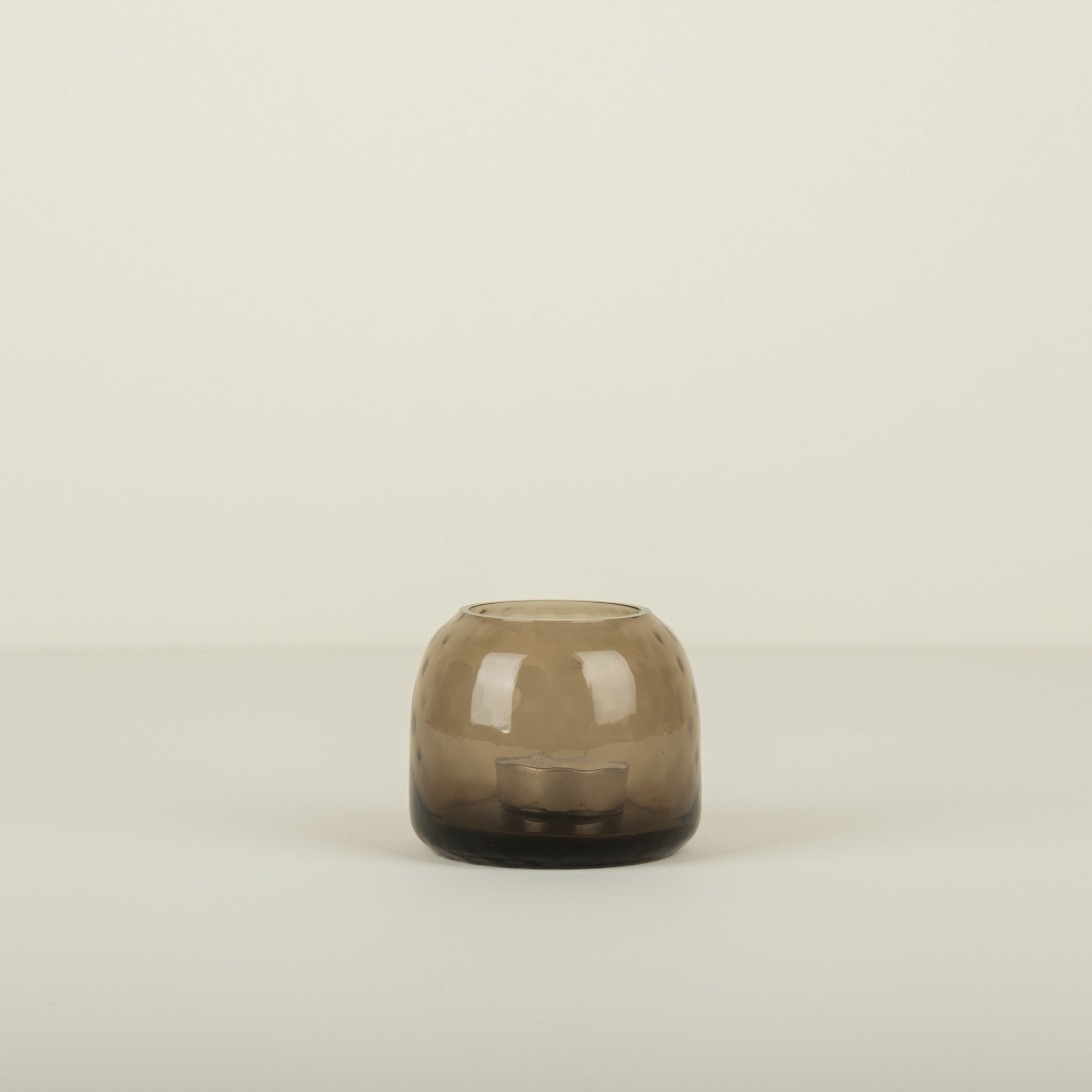 Dapple Tealight Holder, Earth Brown