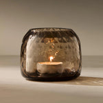 Dapple Tealight Holder, Earth Brown