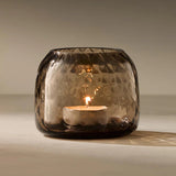 Dapple Tealight Holder, Earth Brown
