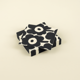 Dark Blue Unikko Paper Cocktail Napkins