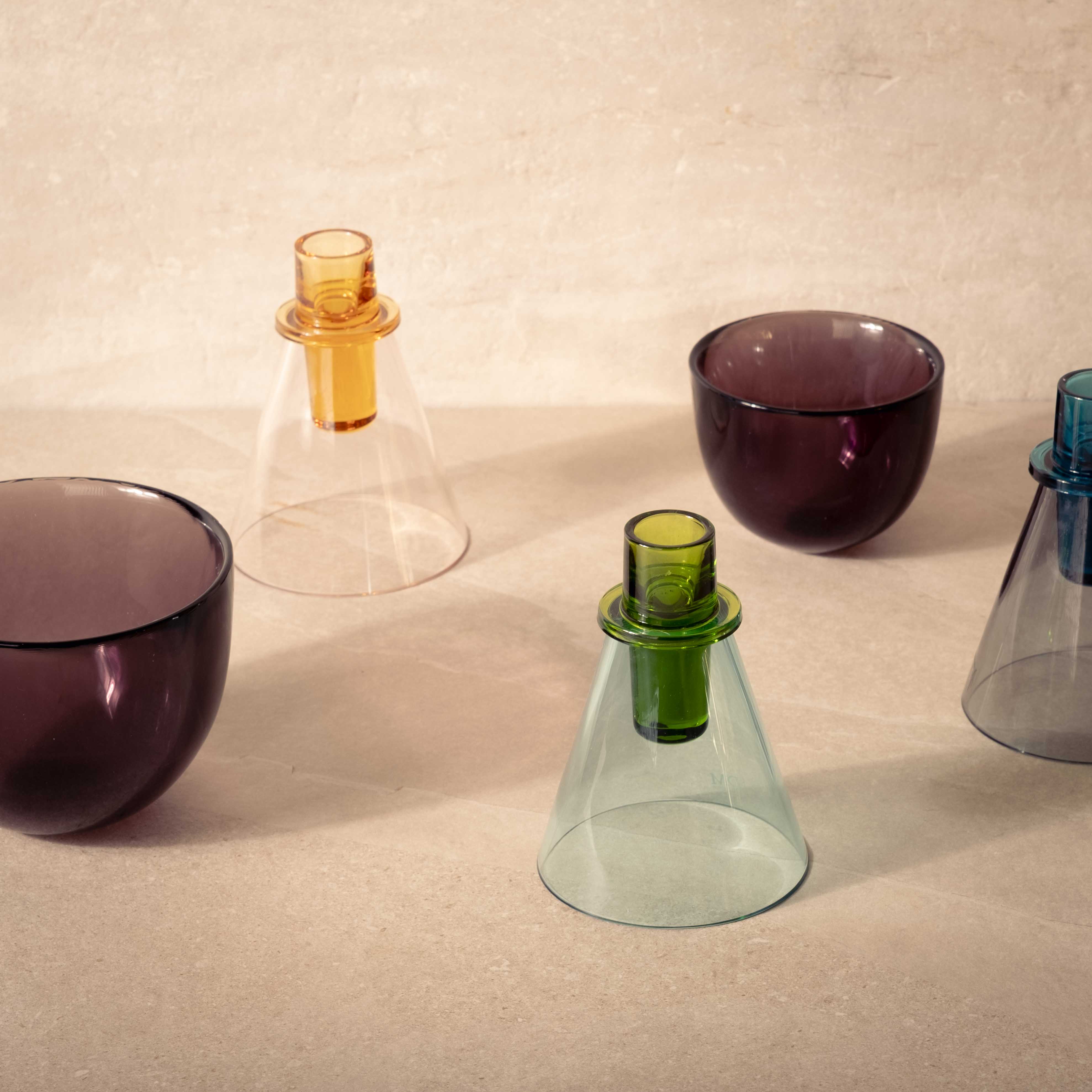 Glass Candlestick