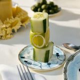 Midnight Flowers Mini Plate 4.3", Mirtillo Tea