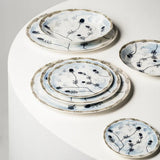 Midnight Flowers Medium Plate 9.45", Mirtillo Tea