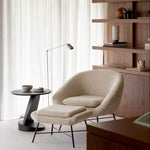Barrow Footstool, Off White Fabric