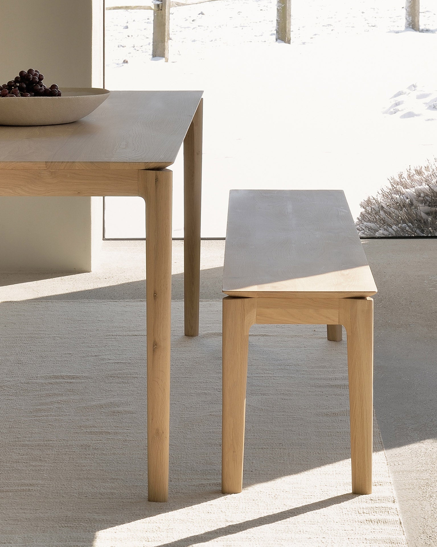 Bok Bench, Oak 73"