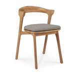 Bok Outdoor Dining Chair, Teak w/ Mocha Fabric