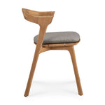 Bok Outdoor Dining Chair, Teak w/ Mocha Fabric