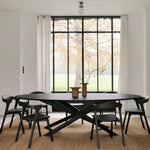 FLOOR SAMPLE | Mikado Round Dining Table, Black Oak 59.5"