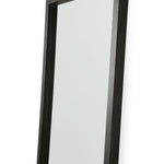 Light Frame Floor Mirror, Black Oak
