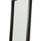 Light Frame Floor Mirror, Black Oak